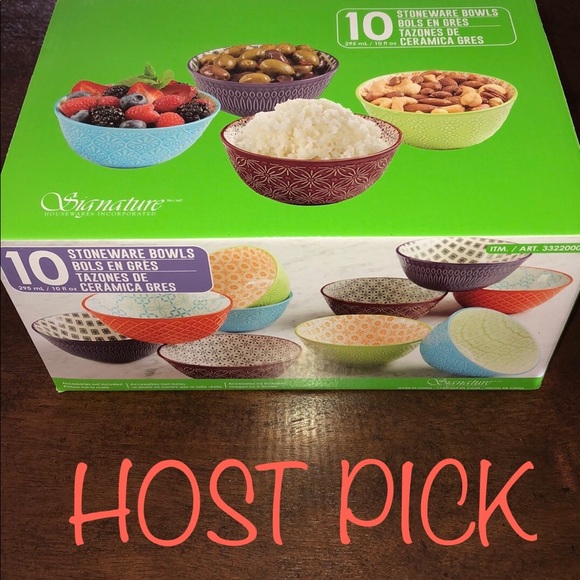 signature houseware incorporated Other - HP NIB 10 stoneware bowls